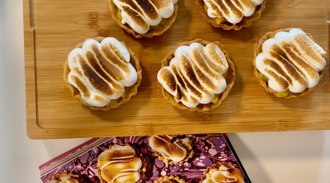 Mini Mango & Orange Meringue Tarts